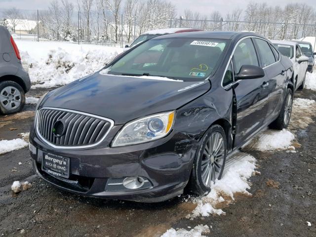 1G4PT5SV2D4140394 - 2013 BUICK VERANO PRE BLACK photo 2