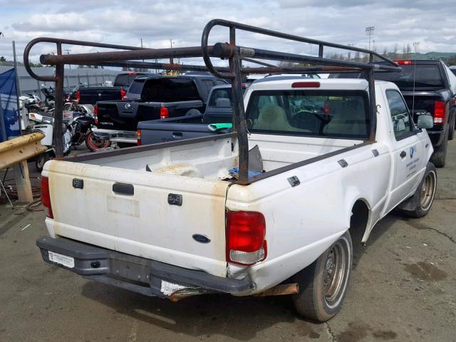 1FTYR10C1YTB44644 - 2000 FORD RANGER WHITE photo 4