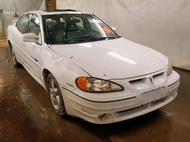 1G2NW52E21C258244 - 2001 PONTIAC GRAND AM G WHITE photo 1