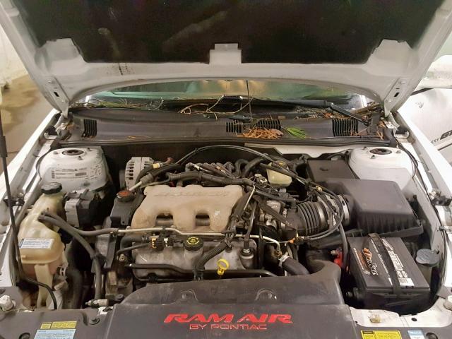 1G2NW52E21C258244 - 2001 PONTIAC GRAND AM G WHITE photo 7