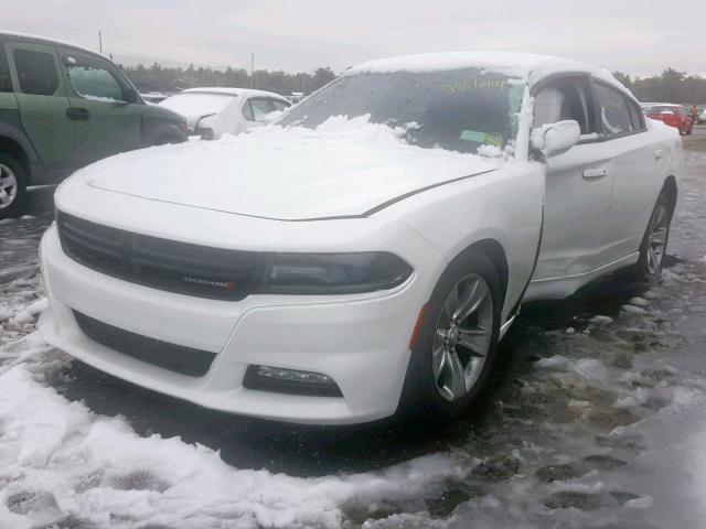 2C3CDXHG3GH112751 - 2016 DODGE CHARGER SX WHITE photo 2