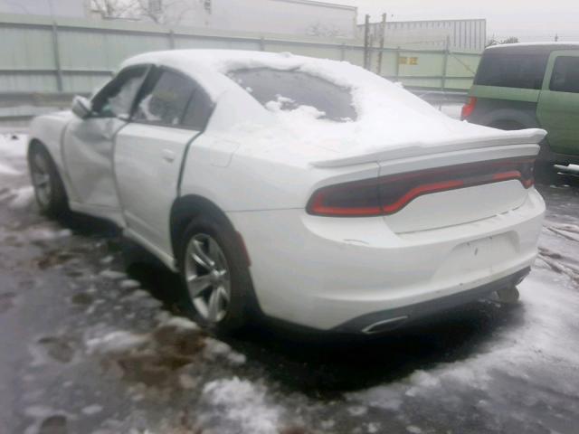 2C3CDXHG3GH112751 - 2016 DODGE CHARGER SX WHITE photo 3