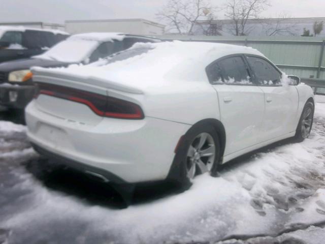 2C3CDXHG3GH112751 - 2016 DODGE CHARGER SX WHITE photo 4