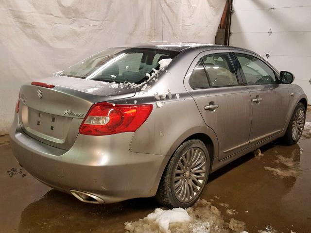 JS2RE9A55A6100168 - 2010 SUZUKI KIZASHI GT SILVER photo 4