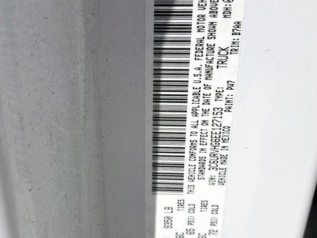 3C6URVHG6EE127153 - 2014 RAM PROMASTER 白色 照片 10