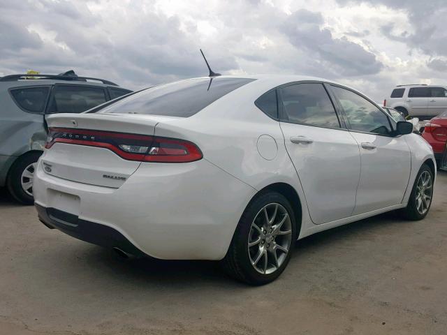 1C3CDFBB9FD142386 - 2015 DODGE DART SXT WHITE photo 4