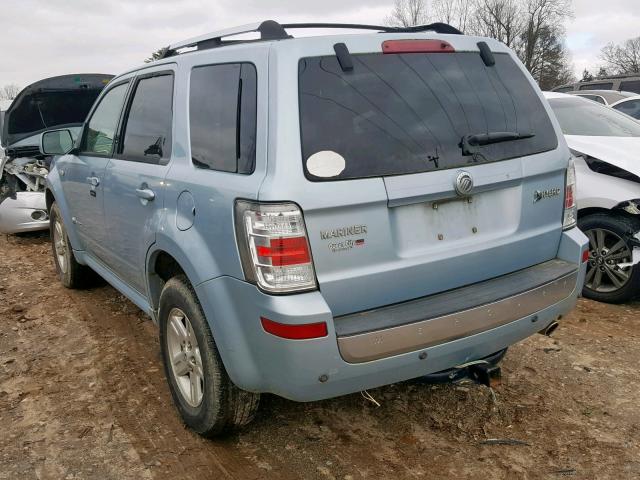 4M2CU29H18KJ26755 - 2008 MERCURY MARINER HE BLUE photo 3