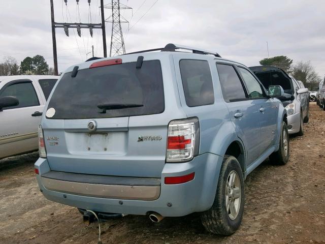 4M2CU29H18KJ26755 - 2008 MERCURY MARINER HE BLUE photo 4