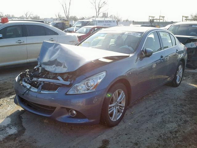 JN1CV6AR0AM461212 - 2010 INFINITI G37 BLUE photo 2