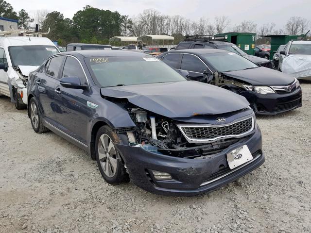 KNAGN4AD1E5073782 - 2014 KIA OPTIMA HYB BLUE photo 1