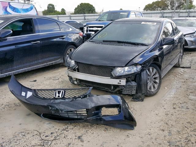 2HGFG1B84BH503531 - 2011 HONDA CIVIC EX BLACK photo 2