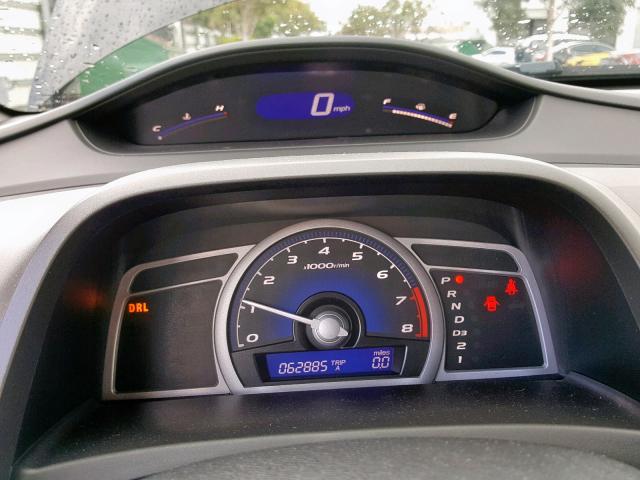 2HGFG1B84BH503531 - 2011 HONDA CIVIC EX BLACK photo 8