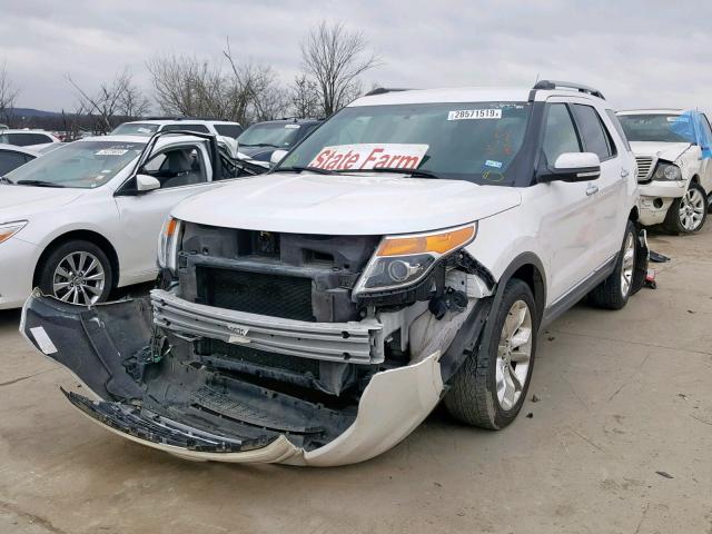 1FMHK7F81CGA60329 - 2012 FORD EXPLORER L WHITE photo 2