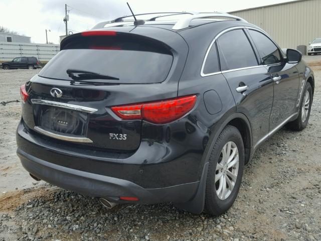 JN8AS1MUXAM803110 - 2010 INFINITI FX35 BLACK photo 4