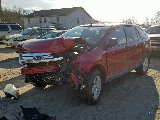 2FMDK46C77BB21861 - 2007 FORD EDGE SE RED photo 2