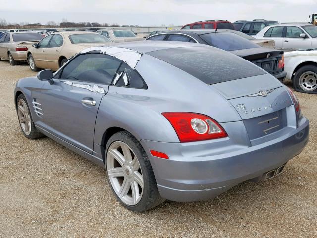 1C3LN69L38X074437 - 2008 CHRYSLER CROSSFIRE SILVER photo 3