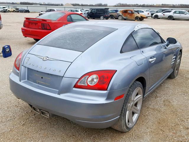 1C3LN69L38X074437 - 2008 CHRYSLER CROSSFIRE SILVER photo 4