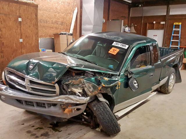 1B7GG22X4WS713951 - 1998 DODGE DAKOTA GREEN photo 9