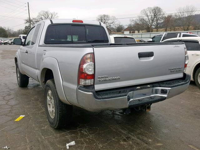 5TETU4GN4AZ744101 - 2010 TOYOTA TACOMA PRE SILVER photo 3