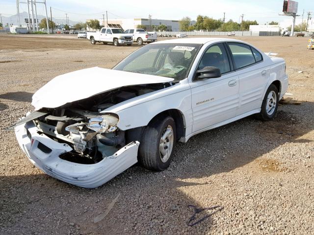1G2NF52E4YM733963 - 2000 PONTIAC GRAND AM S WHITE photo 2