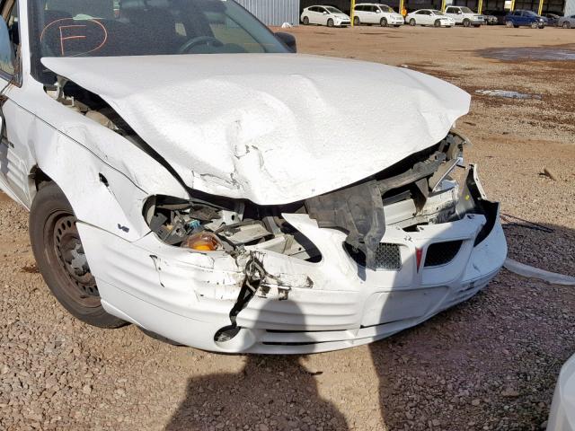 1G2NF52E4YM733963 - 2000 PONTIAC GRAND AM S WHITE photo 9