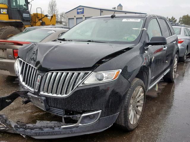 2LMDJ8JK4BBJ23508 - 2011 LINCOLN MKX BLACK photo 2