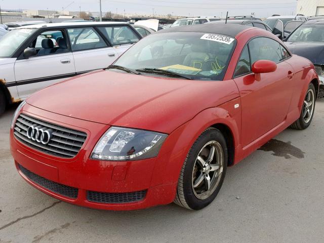 TRUWC28N011003785 - 2001 AUDI TT QUATTRO RED photo 2