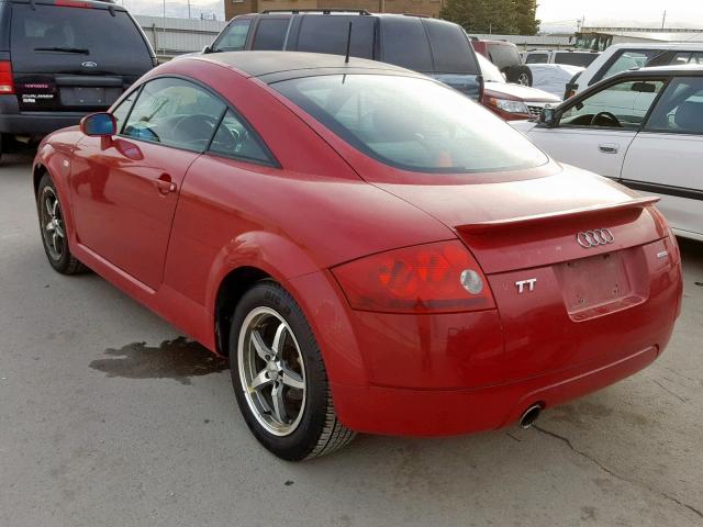 TRUWC28N011003785 - 2001 AUDI TT QUATTRO RED photo 3