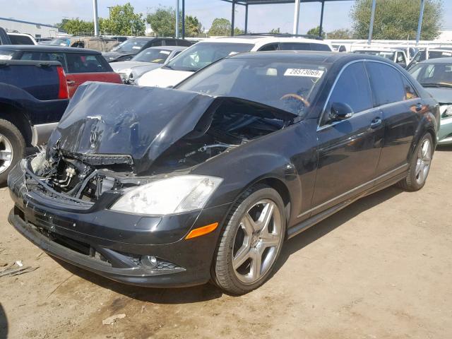 WDDNG71X58A169643 - 2008 MERCEDES-BENZ S 550 BLACK photo 2