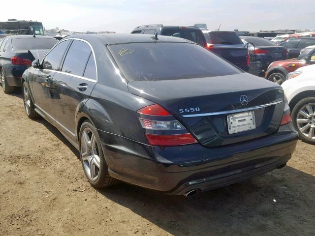 WDDNG71X58A169643 - 2008 MERCEDES-BENZ S 550 BLACK photo 3