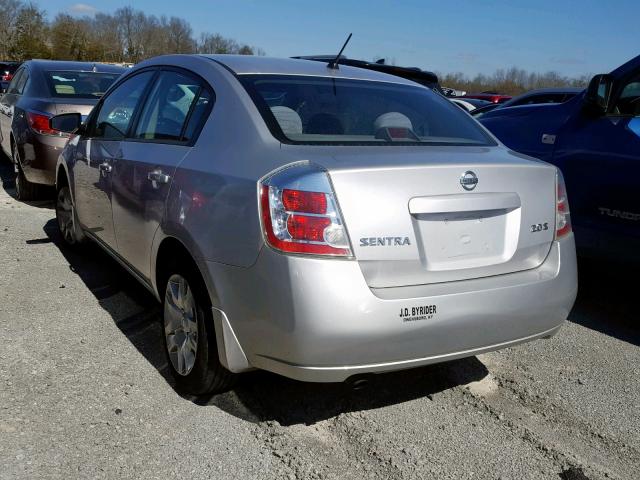 3N1AB61E47L611502 - 2007 NISSAN SENTRA 2.0 SILVER photo 3