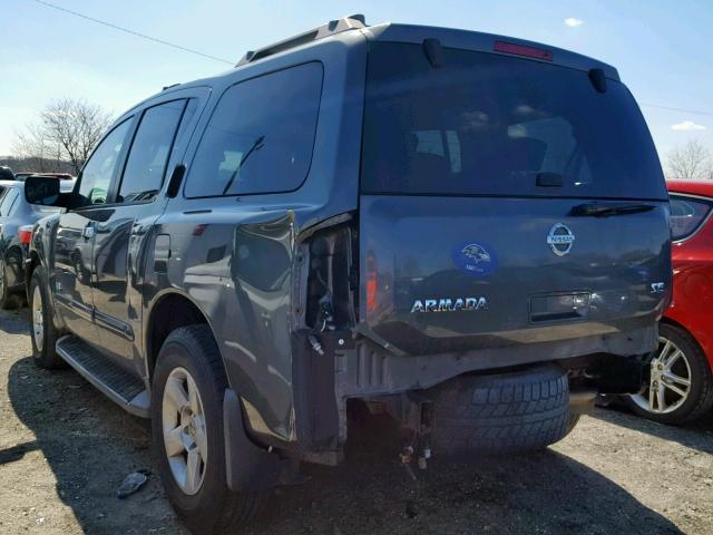 5N1BA08C97N718241 - 2007 NISSAN ARMADA SE GRAY photo 3