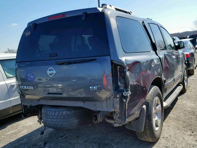 5N1BA08C97N718241 - 2007 NISSAN ARMADA SE GRAY photo 4