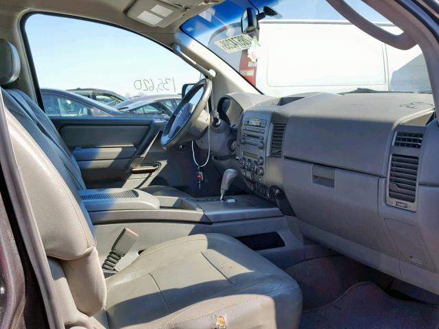 5N1BA08C97N718241 - 2007 NISSAN ARMADA SE GRAY photo 5