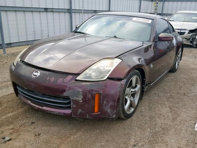 JN1AZ34DX6M303476 - 2006 NISSAN 350Z COUPE PURPLE photo 2