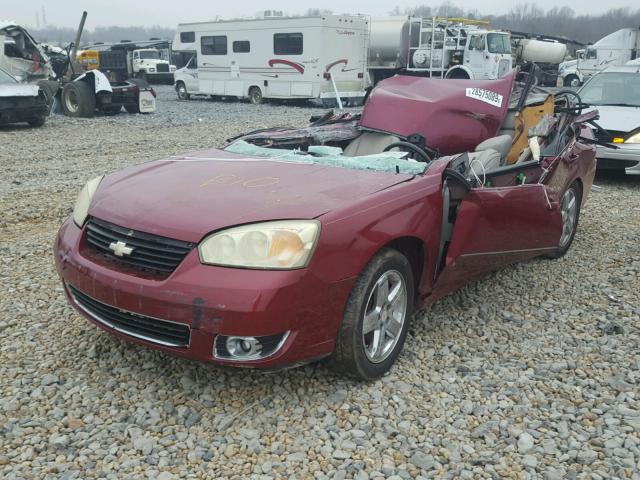 1G1ZU53886F227719 - 2006 CHEVROLET MALIBU LTZ MAROON photo 2