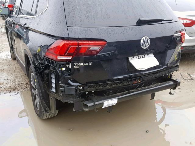 3VV3B7AX2JM198284 - 2018 VOLKSWAGEN TIGUAN SE BLACK photo 9