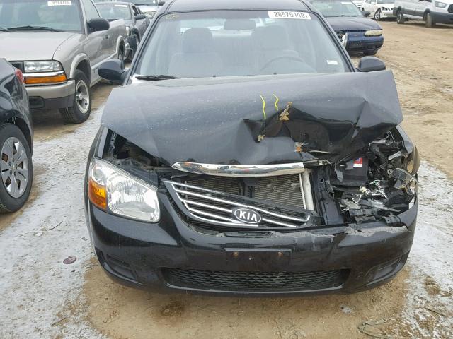 KNAFE121885553319 - 2008 KIA SPECTRA EX BLACK photo 7