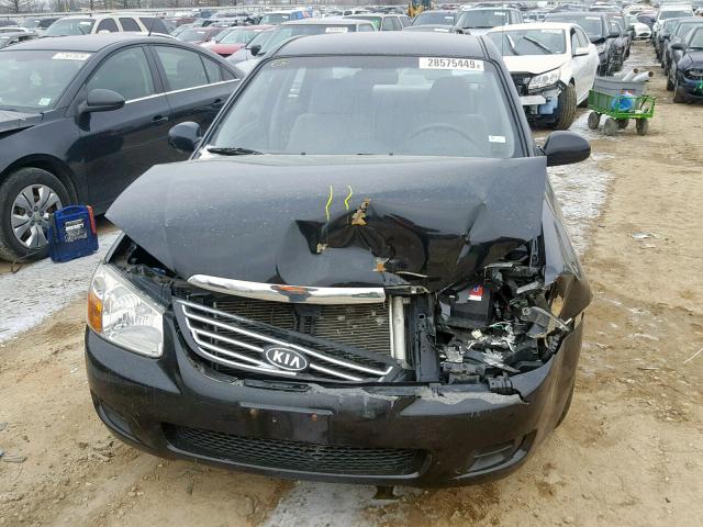 KNAFE121885553319 - 2008 KIA SPECTRA EX BLACK photo 9