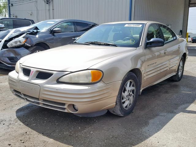 1G2NF52T41M579078 - 2001 PONTIAC GRAND AM S GOLD photo 2