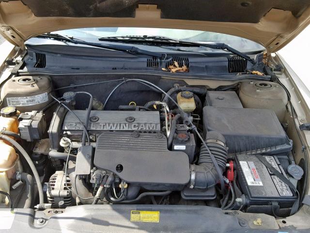 1G2NF52T41M579078 - 2001 PONTIAC GRAND AM S GOLD photo 7