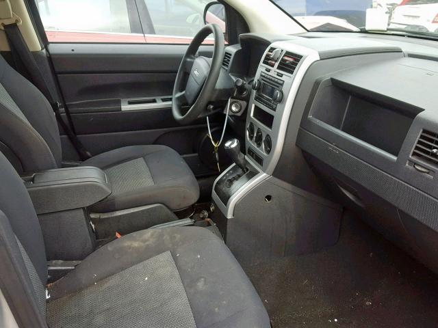 1J8FT47W68D647518 - 2008 JEEP COMPASS SP ვერცხლისფერი ფოტო 5