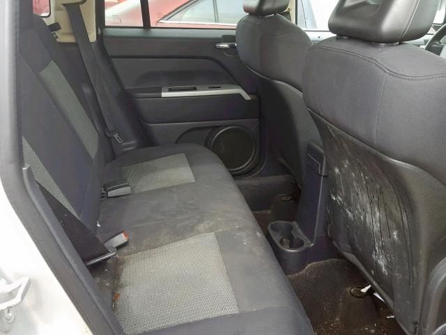 1J8FT47W68D647518 - 2008 JEEP COMPASS SP SILVER photo 6