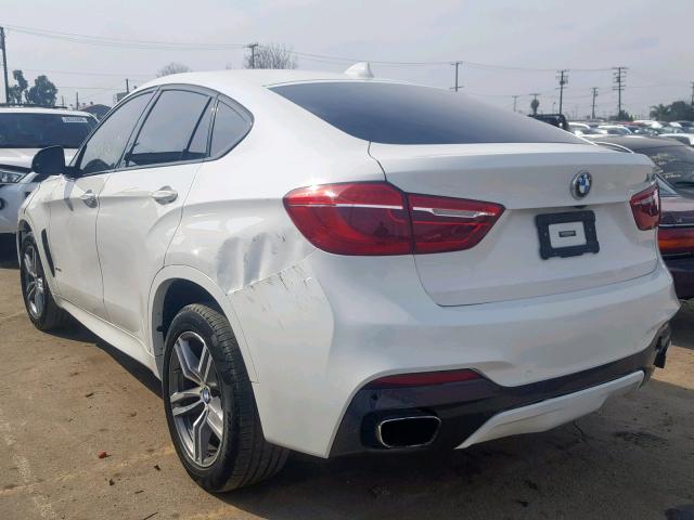 5UXKU6C32H0S99698 - 2017 BMW X6 XDRIVE5 WHITE photo 3