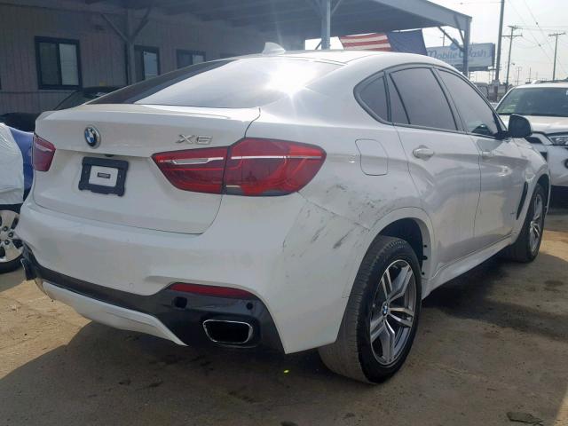 5UXKU6C32H0S99698 - 2017 BMW X6 XDRIVE5 WHITE photo 4