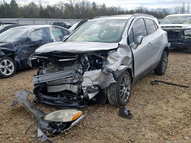 KL4CJ1SB0KB710189 - 2019 BUICK ENCORE SPO SILVER photo 2