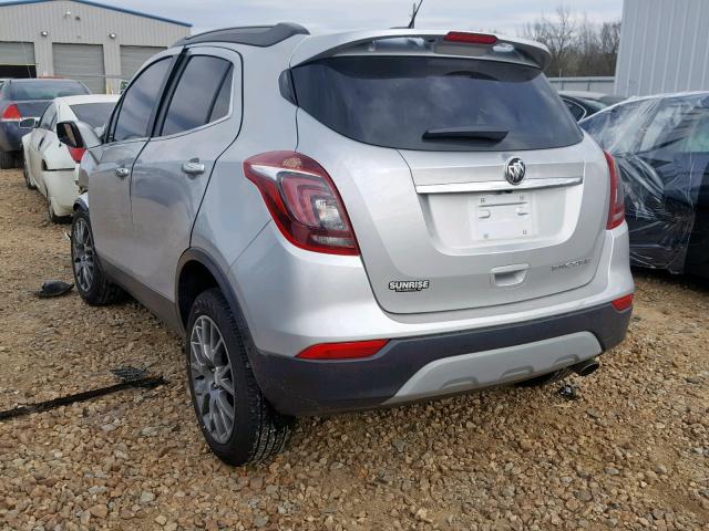 KL4CJ1SB0KB710189 - 2019 BUICK ENCORE SPO SILVER photo 3