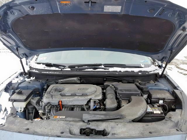 5NPE34AF1HH462234 - 2017 HYUNDAI SONATA SPO BLUE photo 7