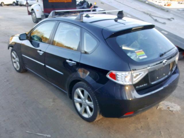 JF1GH636X9H826997 - 2009 SUBARU IMPREZA OU BLACK photo 3