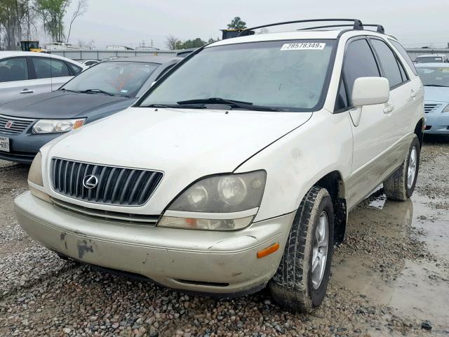 JT6HF10U1X0092327 - 1999 LEXUS RX 300 WHITE photo 2